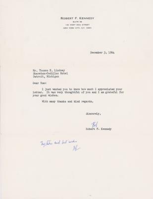 Lot #282 Robert F. Kennedy Typed Letter Signed