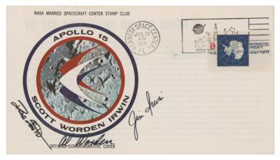 Lot #488 Al Worden's Apollo 15 Insurance Cover