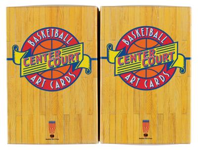 Lot #897 Basketball Hall of Fame (21) Signed Center Court Art Cards - Image 2