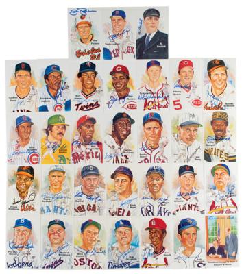 Lot #888 Baseball Hall of Fame (31) Signed Perez-Steele Cards
