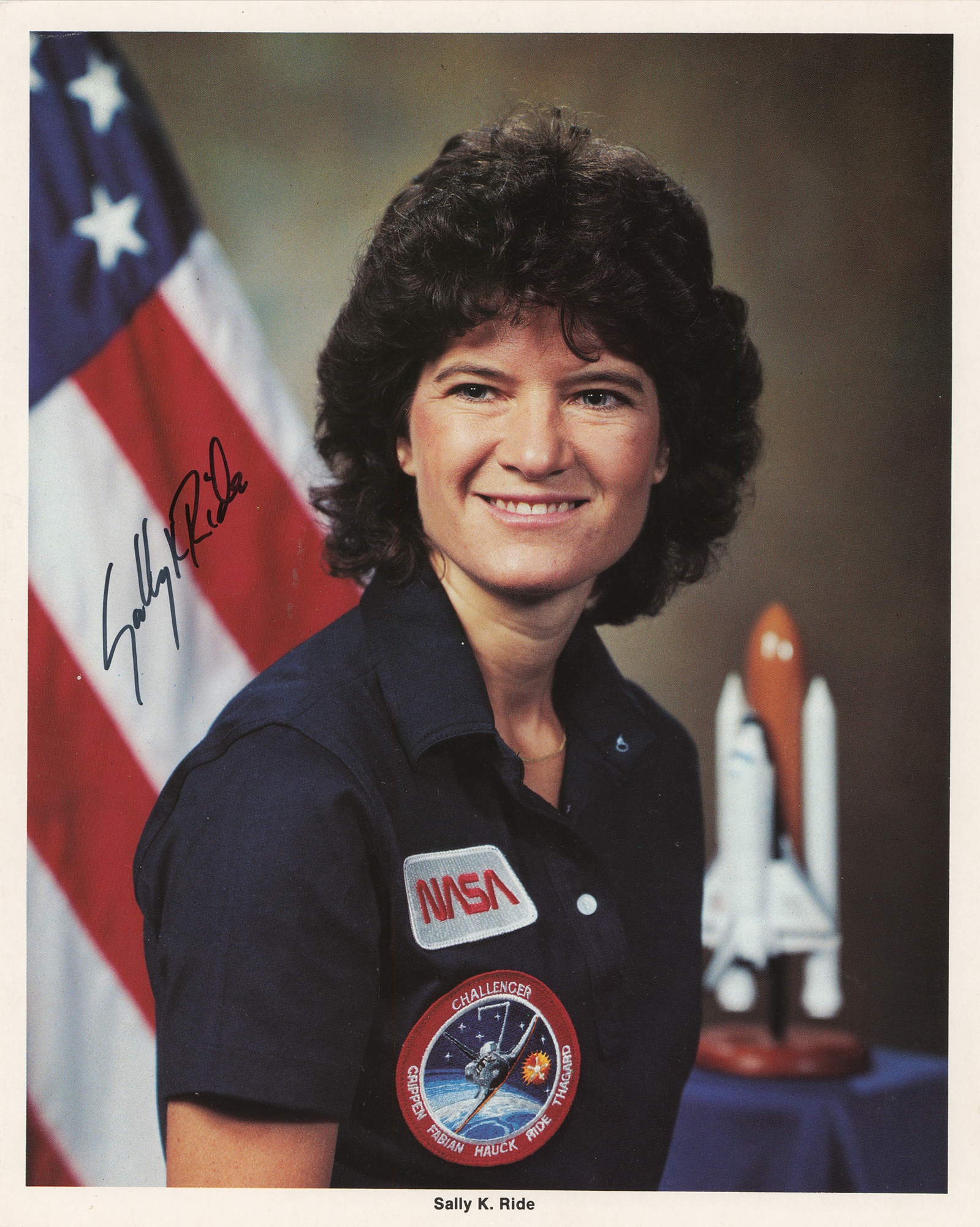 Lot #480 Sally Ride Signed Photograph