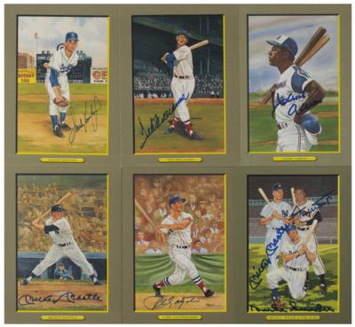 Lot #890 Baseball Hall of Fame Perez-Steele 'Great Moments' Card Sets with (64) Signed