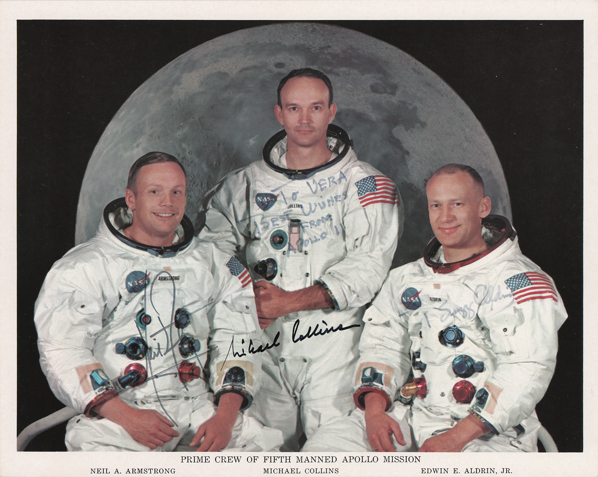 Lot #449 Apollo 11 Signed Photograph