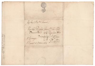 Lot #197 King James II Letter Signed - Image 4