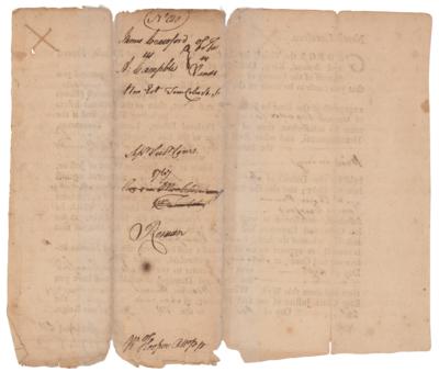 Lot #147 William Hooper Document Signed