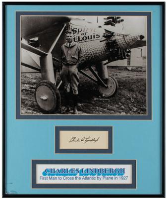 Lot #445 Charles Lindbergh Signature