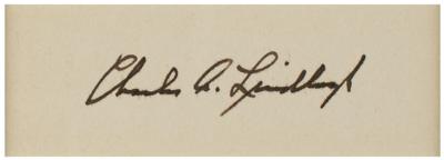 Lot #445 Charles Lindbergh Signature - Image 2