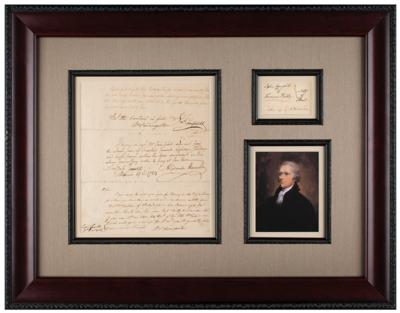 Lot #150 Alexander Hamilton Autograph Document Signed