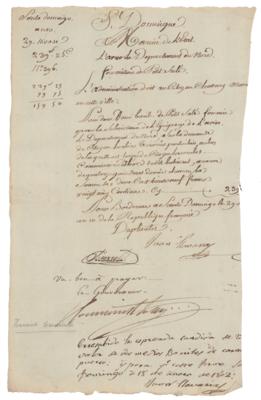 Lot #191 Toussaint Louverture Document Signed