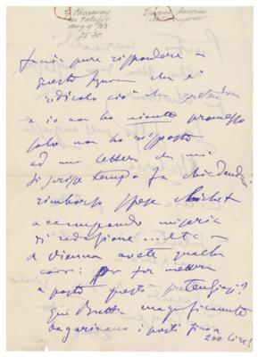 Lot #614 Giacomo Puccini Autograph Letter Signed - Image 2