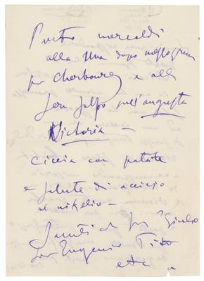 Lot #614 Giacomo Puccini Autograph Letter Signed - Image 3