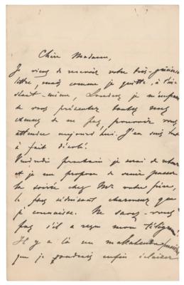 Lot #658 Ignace J. Paderewski Autograph Letter Signed - Image 1