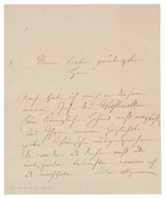Lot #298 King Leopold I of Belgium Autograph Letter Signed - Image 1