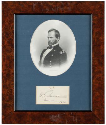 Lot #433 William T. Sherman Signature