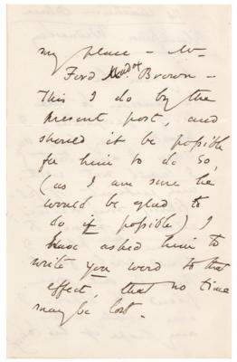 Lot #596 Dante Gabriel Rossetti Autograph Letter Signed - Image 2