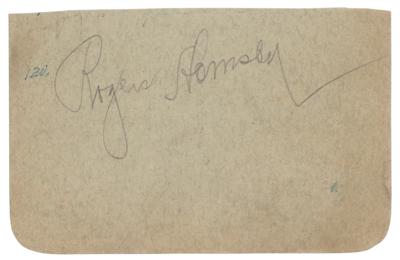 Lot #911 Rogers Hornsby Signature - Image 1