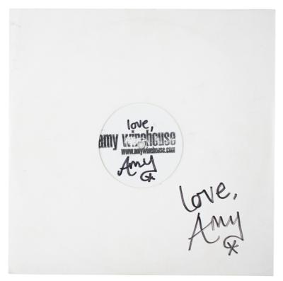 Lot #637 Amy Winehouse Twice-Signed Promotional Record