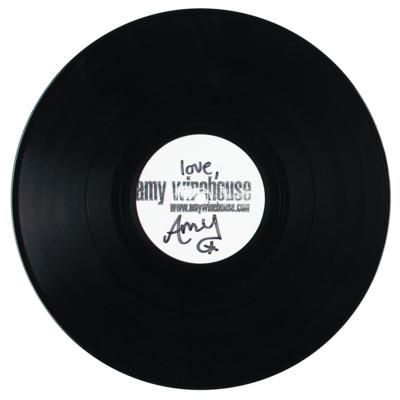 Lot #637 Amy Winehouse Twice-Signed Promotional Record - Image 2