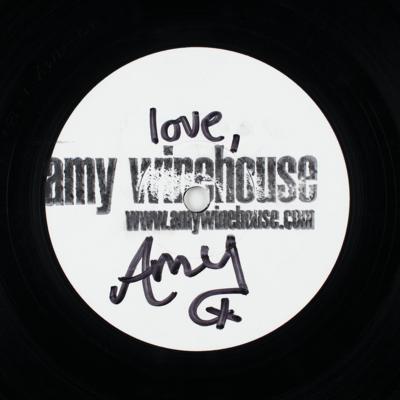 Lot #637 Amy Winehouse Twice-Signed Promotional Record - Image 3