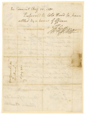 Lot #5 Thomas Jefferson Autograph Endorsement Signed - Image 2