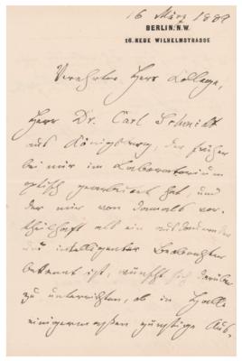 Lot #265 Hermann von Helmholtz Autograph Letter Signed - Image 1