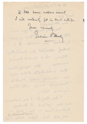 Lot #273 Julian Huxley Autograph Letter Signed - Image 2