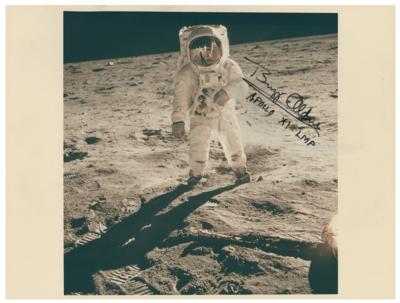 Lot #453 Buzz Aldrin Signed Photograph