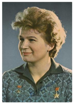 Lot #485 Valentina Tereshkova Signed Photograph