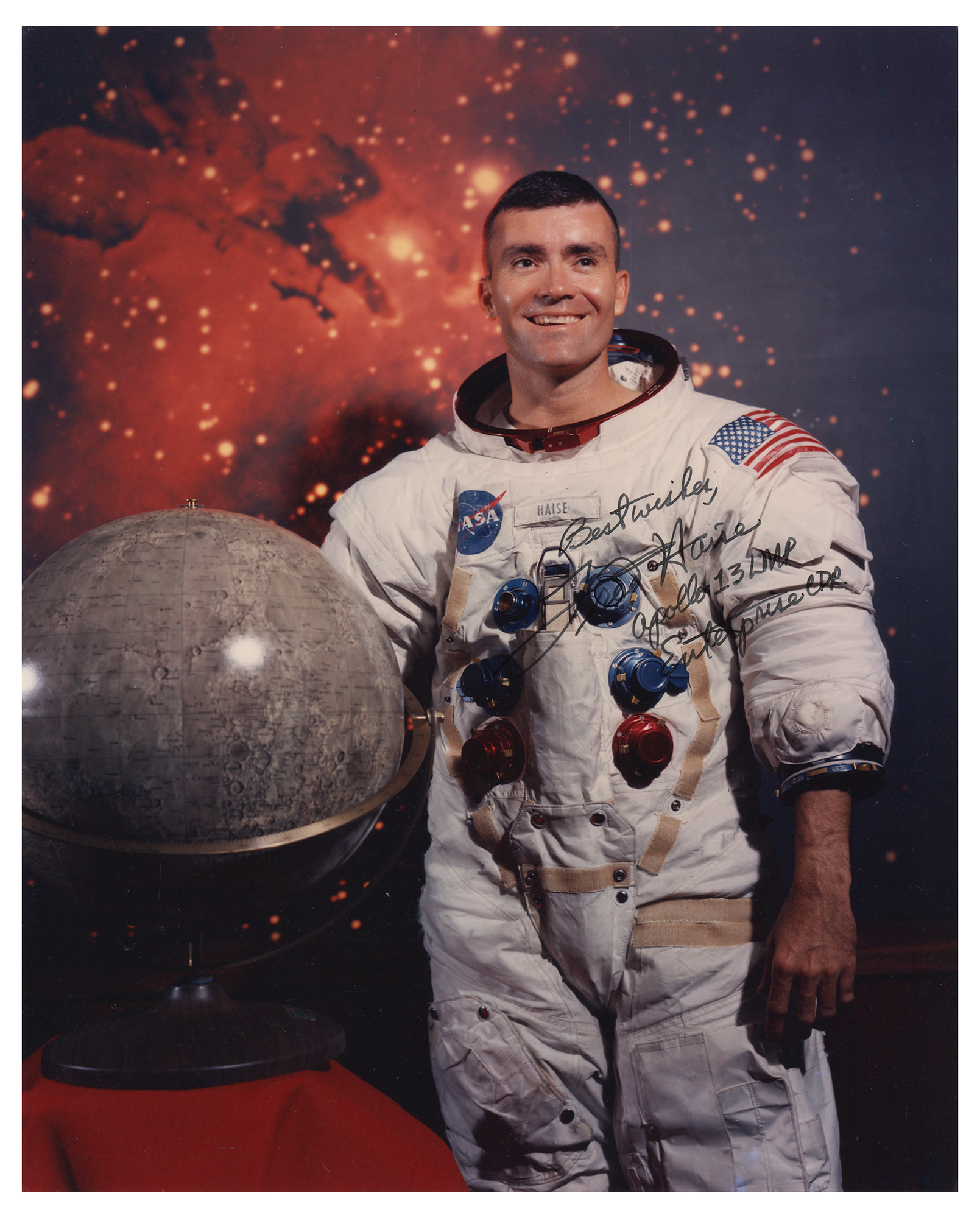 Lot #471 Fred Haise Signed Photograph