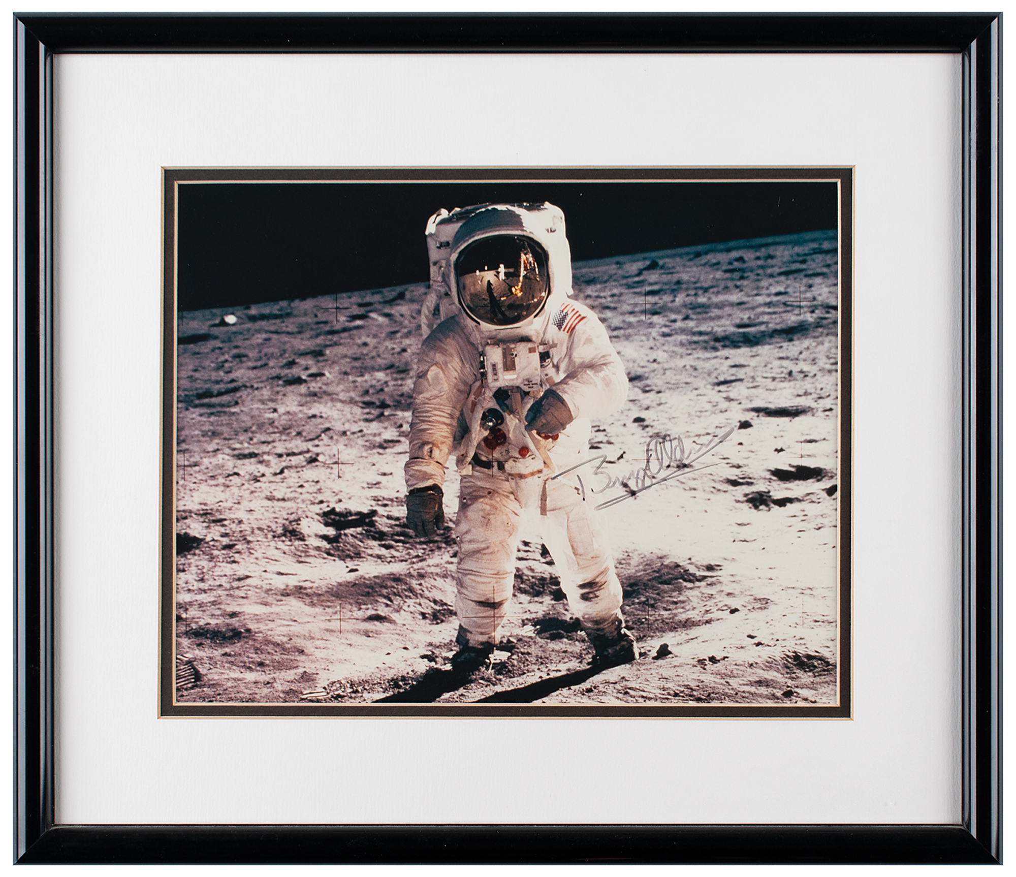 Lot #450 Buzz Aldrin Signed Photograph