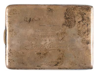 Lot #425 John J. Pershing Sterling Silver Cigarette Case - Image 2