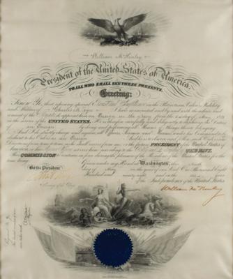 Lot #47 William McKinley Document Signed as President - Image 2