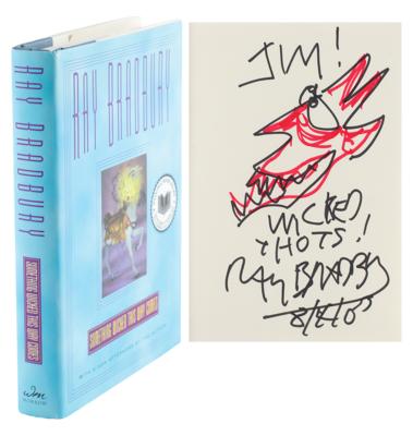 Lot #559 Ray Bradbury Signed Book with Sketch