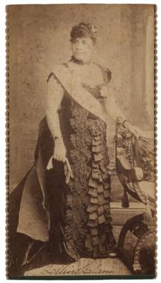 Lot #343 Queen Liliuokalani Signed Photograph