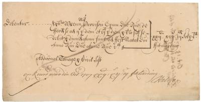 Lot #501 Christopher Wren Autograph Endorsement - Image 2