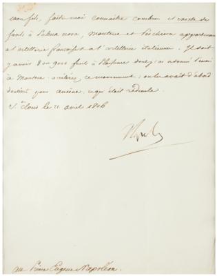 Lot #385 Napoleon Partial Letter Signed - Image 2