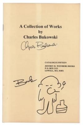 Lot #563 Charles Bukowski Signed Catalog - Image 1