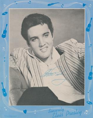 Lot #630 Elvis Presley Signed Program