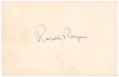 Lot #132 Ronald Reagan Signature