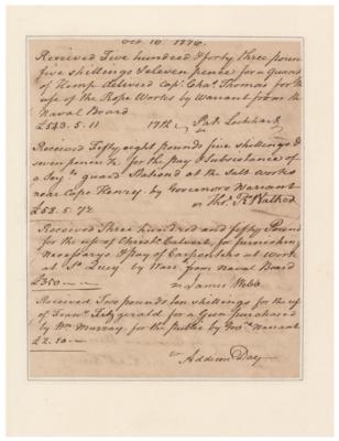 Lot #262 Benjamin Harrison V and Charles Washington Document Signed - Image 2
