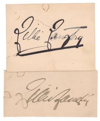 Lot #840 Lillie Langtry (2) Signatures - Image 1