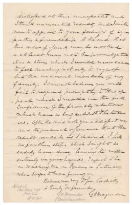 Lot #234 Salmon P. Chase Autograph Letter Signed - Image 3