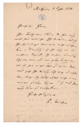 Lot #365 Rudolf Virchow Autograph Letter Signed - Image 1