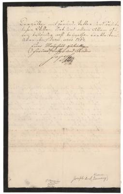 Lot #277 Joseph II, Holy Roman Emperor Letter Signed - Image 2