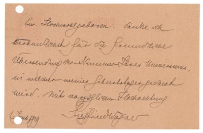 Lot #667 Siegfried Wagner Autograph Letter Signed - Image 1