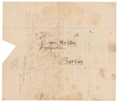 Lot #618 Carl Maria von Weber Autograph Letter Signed - Image 2