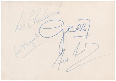 Lot #704 Gerry and the Pacemakers Signed Promo Card - Image 1
