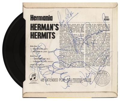 Lot #705 Herman's Hermits Signed Record