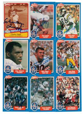 Lot #908 Football Hall of Famers (83) Signed Cards - Image 1