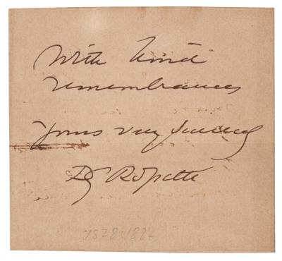 Lot #597 Dante Gabriel Rossetti Signature - Image 1